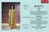 Malina 3159 By Ganga Silk Jacouard Printed With Hand Embroidery Dress Material Wholesale Price In Surat